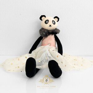 NWT Pretty Girls Princess Ballerina Dolly Plush Toy Handmade Panda Cute Kids Toy